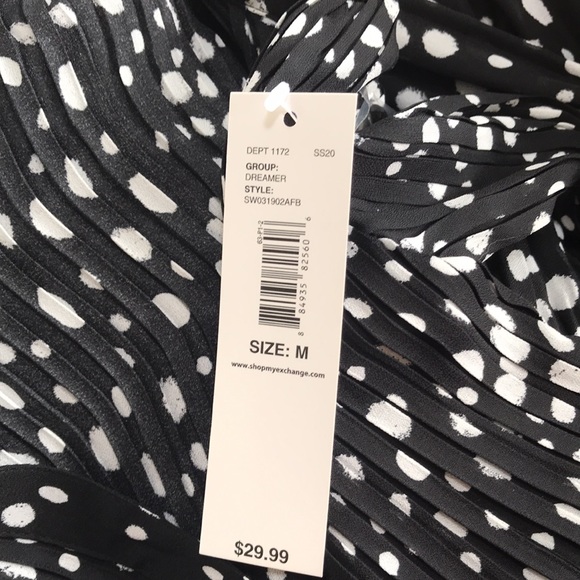 NWT Passport Black w White Dots Dreamer Dress, M - Picture 9 of 9